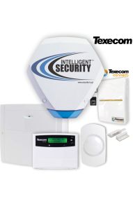 TEXECOM Ενσύρματος Δικτυακός Συναγερμός με πληκτρολογιο LCD, 2 ραντάρ, 1 μαγνητική παγίδα, 1 σειρήνα και μπαταριία αυτονομίας 